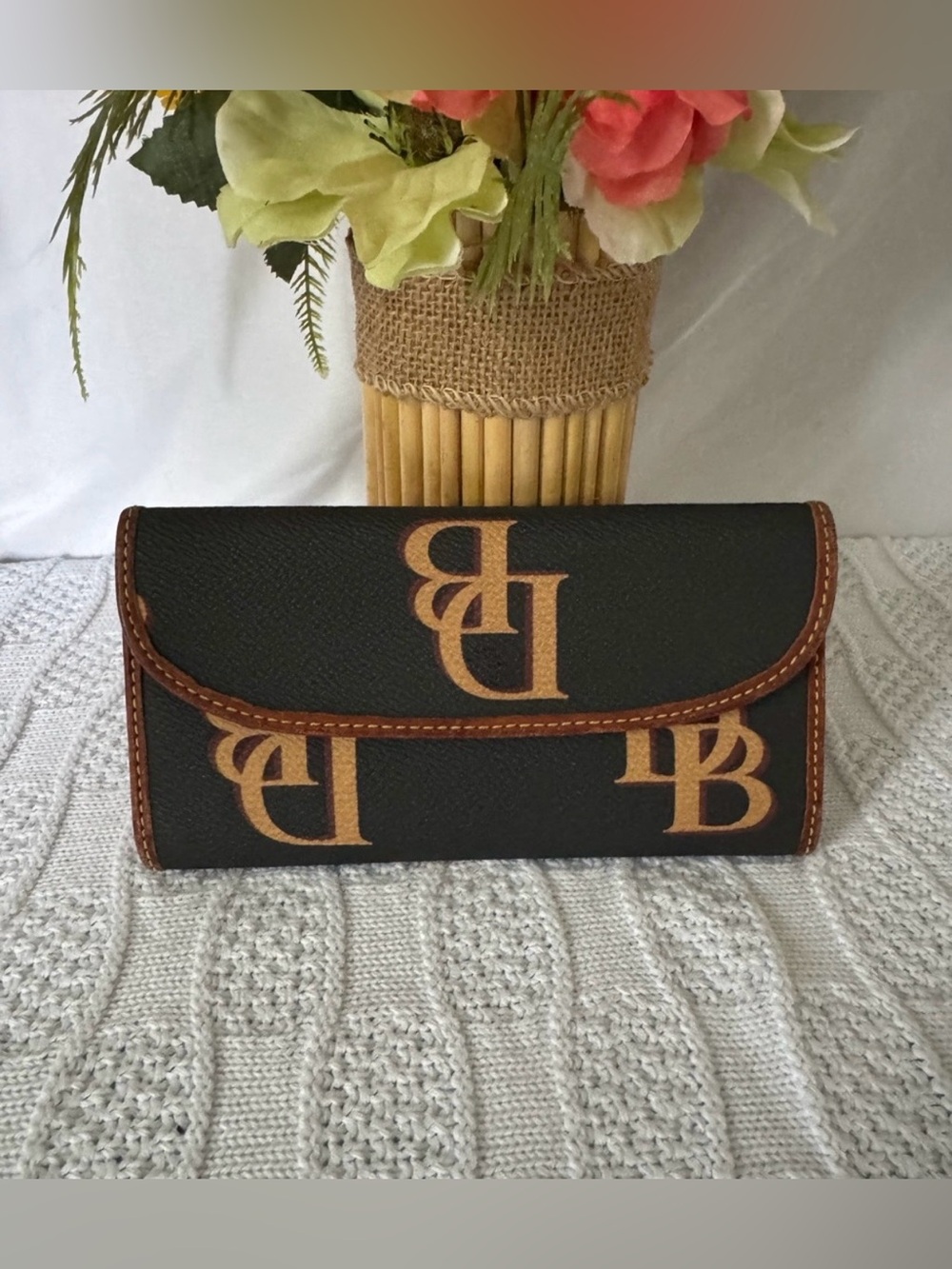 Dooney & Bourke Monogram Continental Clutch Wallet.